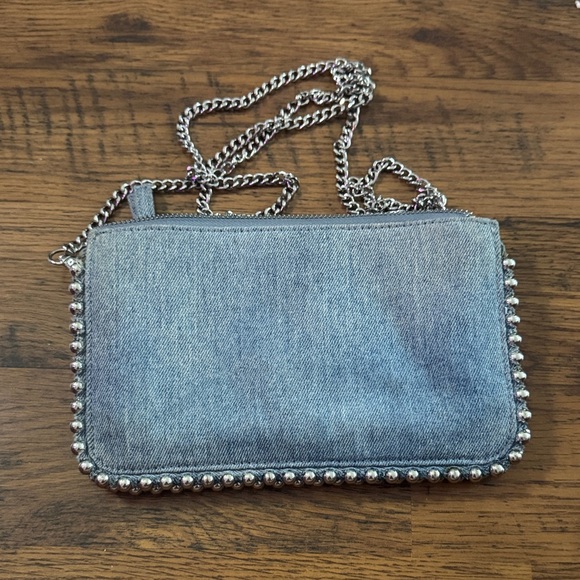 Zara Handbags - Stylish Denim Chain Crossbody Bag
